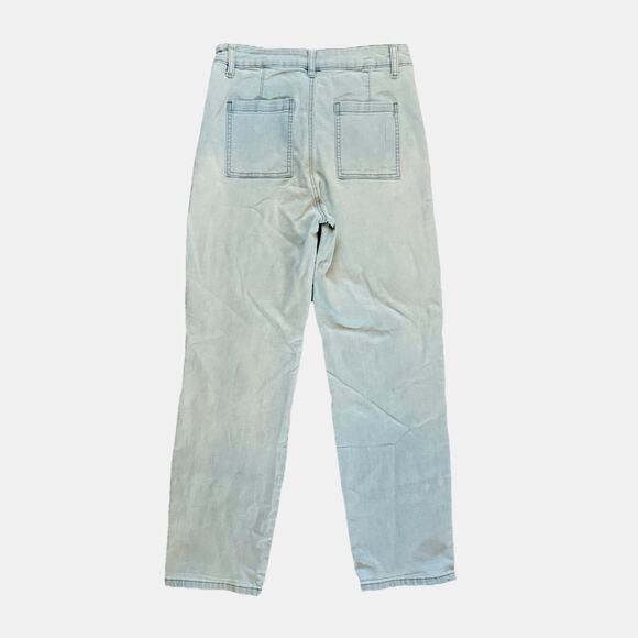 Easel Patchwork Boho Distressed Paint Splatter Artist Women's Jeans Size Medium - Picture 2 of 8